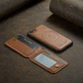 thumbnail image 2 of for iPhone 7 / 8 / SE 2020 / SE 2022 Case [Compatible with MagSafe] Removable Card Holder Magsafe case Wallet 2 in 1 Detachable Back Cards Slot Premium PU Leather Magnetic Car Holder Mount case, Brown, 2 of 10
