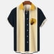 thumbnail image 4 of Mens Manga Corta Botón Abajo Camisas Casual de la Impresión de la Playa Cuello de Vuelta, Botón Tropical Arriba Blusa para Al Aire Libre, 4 of 4