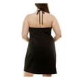 thumbnail image 2 of SPEECHLESS Womens Black Tie Cut Out Padded Bust Ring Detail Pullover Sleeveless Halter Above The Knee Cocktail Fit + Flare Dress Plus 22W, 2 of 4