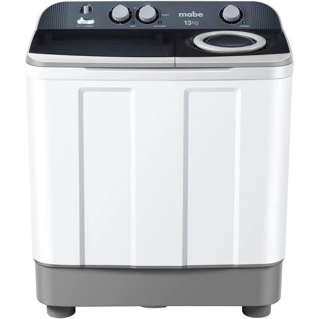 LAVADORA SEMIAUTOMATICA MABE DOBLE TINA 13 KILOS LMDX3123PBAB0 Mabe LMDX312//3PBAB0