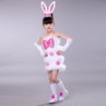 thumbnail image 5 of TrendOFT Girls Easter Toddler Sleeveless Dress Cartoon Bunny Shaped Holiday Party Performance Outfits White 2-3 Years, 5 of 6