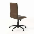 thumbnail image 4 of Bush Business Furniture Archive Mid Back Ribbed Leather Office Chair in Saddle Tan, 4 of 6