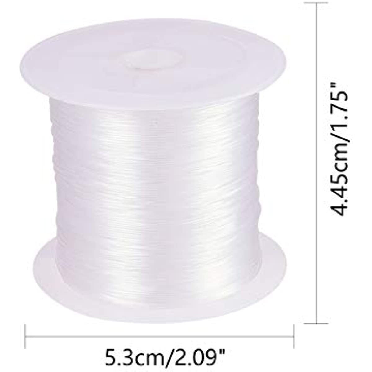  2 Rolls Fishing Line Clear Nylon Fish String Cord Crystal Nylon  Thread Fishing Line Wire for Craft Bracelet Beads,180 Yards 0.3 mm (329 m  in Total, No Elasticity) : Arts, Crafts & Sewing