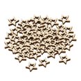 thumbnail image 4 of 100 estrellas huecas de madera sin tratar, recortes de madera versátiles para Navidad 1 cm, 4 of 9