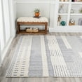 thumbnail image 3 of JONATHAN Y SANTA THERESA 5 x 8 Area Rug, Kerstin Geometric - Cream/Gray, SNT100A-5, 3 of 10