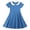 Light Blue, variant on TIREOW Girls Summer Preppy Dresses Short Sleeve Dresses Solid Color Peter Pan Collar A Line Casual Soft Knit Play Dress