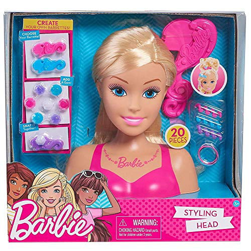 Barbie KidPlay Girls Styling Head Doll With Hair Accessories 