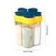 thumbnail image 3 of 5 in 1 Spice Container Salt and Pepper Shaker Transparent Seasoning Shaker Can Filter lumps Spice Jars for Home Restaurant Kitchen Cooking Steak BBQ, 3 of 6