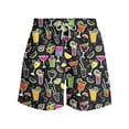 thumbnail image 4 of lkfuzj Men's Hawaiian Print Quick-Dry Swim Shorts, UPF50+ Sun Protection, Elastic Drawstring Waist with Mesh Pockets, Lightweight Polyester Fabric for Beach, Swimming, Casual Summer Outdoors, 4 of 5