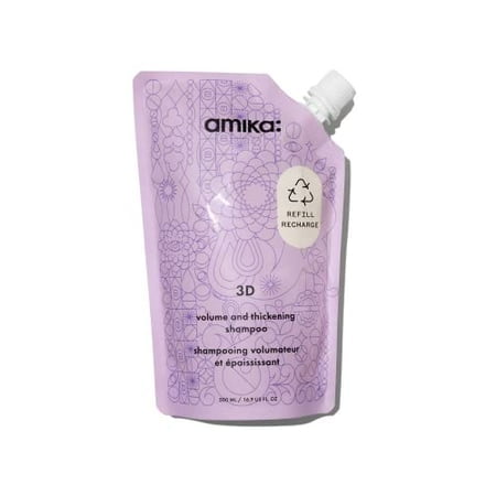 3D volume & thickening shampoo, 500ml amika