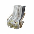thumbnail image 4 of Summer Soft Flannel Fleece Throw Blanket, Sketch of a Girl on Beach Summer Holiday on Sand Sunbathing, Cozy Plush for Indoor and Outdoor Use, 60" x 80", Yellow White, by Ambesonne, 4 of 6