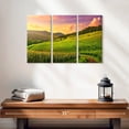 thumbnail image 2 of Elephant Stock Vineyards In Langhe Wall Art - Horizontal Multi Panel Canvas - Lobby Wall Decor - Nature Multi Panel - Gray And Green Decor - 23" x 14", 2 of 4