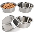 thumbnail image 3 of 25 Stainless Steel Dog Bowl Animal Dish Wholesale Bulk Packs 6 Sizes Available (160 oz = 5 Quarts), 3 of 7