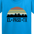 thumbnail image 4 of Inktastic El Paso Texas Skyline Retro Youth T-Shirt, 4 of 5