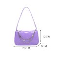 thumbnail image 4 of Vintage mujer mariposa cadena PU axila bolso Casual pequeño bolso (púrpura), 4 of 6