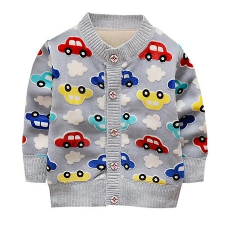 

SYNPOS Baby Sweater Knitting Thick Baby Unisex Cardigan for Autumn Fall Winter Toddler Sweaters Autumn Winter