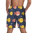 thumbnail image 4 of Uemuo Cute Puffer Fish Pattern Mens Swim Trunks Quick Dry Board Shorts with Mesh Lining, Stretch Beach Shorts Quick Dry No-Chafing Board Shorts-Medium, 4 of 9