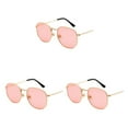 thumbnail image 1 of Gafas de sol hexagonales Minnieouse para hombre y mujer lentes polarizadas color dorado y rosa, 1 of 6