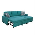 thumbnail image 2 of Star Home Living Hannah Microfiber Fabric Revers. Sectional Sofa in Green, 2 of 3