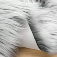 thumbnail image 5 of Deluxe Ultra Soft Faux Sheepskin Fur Series Fluffy Decorative Indoor Shag Area Rug, 3 x 5 Feet Rectangle, Black and White, 1 Pack, 5 of 5