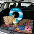 thumbnail image 2 of Yspwyqan Universal Car Trunk Mat 29" x 39", Grip-Backed Season-Resistant Rear Trunk Mat, Vibrant Boho Floral Easy to Clean Auto Interior Accessory for Most Wagons for Women Gifts, 2 of 7