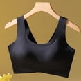 thumbnail image 7 of Alun Invisible Lift No Underwire Bras Wireless Stretch Solid Color T-Shirt Bra for Women Everyday Comfort Lightweight & Breathable Leisure and Sports Bralettes Black L, 7 of 7