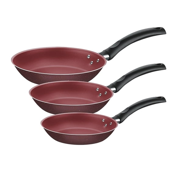Juego de Sartenes Tramontina Turim Granito 3 Piezas Rojo