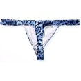 thumbnail image 4 of GHSDFBB Men's Leopard Thong Underwear Bikini Low Rise Brief, 4 of 7