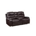 thumbnail image 3 of Tennessee Power Reclining Loveseat made with Leather Gel Upholstery in Espresso, 3 of 7