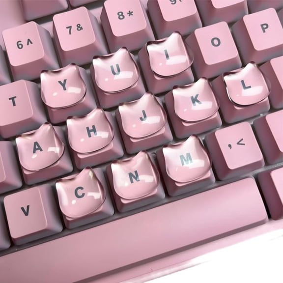 Keyboard Bubbles for Long Nails, 50/100/200pcs Keyboard Nail Bubbles, Keyboard Bubbles, Buttons Clear Glass Fingernails Sticker Accessory, Transparent Key Gap Expander Typing Gaming