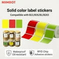 thumbnail image 3 of Niimbot B21/B1/B3S Thermal Label Sticker Paper Printable White 20-50mm Width Clothing Tag Commodity Price Food Self-Adhesive white 40x60, 3 of 6