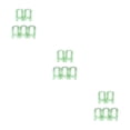 thumbnail image 4 of bedienty 5pcs Multi -function Wardrobe Space -saving Hanger Hook Coat Hook Plastic Closet Stack Hanger Rack Storage Wardrobe Organizer Green 3Set, 4 of 6