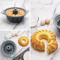 thumbnail image 6 of To Encounter 12-Cup Non-stick Silicone Muffin & Donut Pan Set, Light Grey (31 Count), 6 of 7