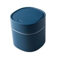 thumbnail image 4 of Desktop Trashcan Covered Dustbin for Living Room Desk Blue with, 4 of 9