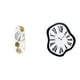 thumbnail image 1 of Espejo de pared,Espejo decorativo nórdico para colgar en la pared,Reloj de pared,Reloj de pared interior con números romanos nórdicos,Relojes distorsionados Reloj electrónico de lujo moderno, 1 of 8