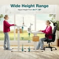 thumbnail image 5 of Aukfa 63" Electric Standing Desk, Adjustable Height Stand up Desk for Home Office, White, 5 of 8