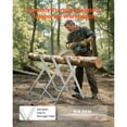 thumbnail image 2 of KFFKFF Folding Saw Horse, 330 lbs Capacity with Durable Metal Legs, Sturdy Steel Frame, Serrated Design for Stability, Ideal for Woodworking, Carpentry, and Construction Tasks, 2 of 9