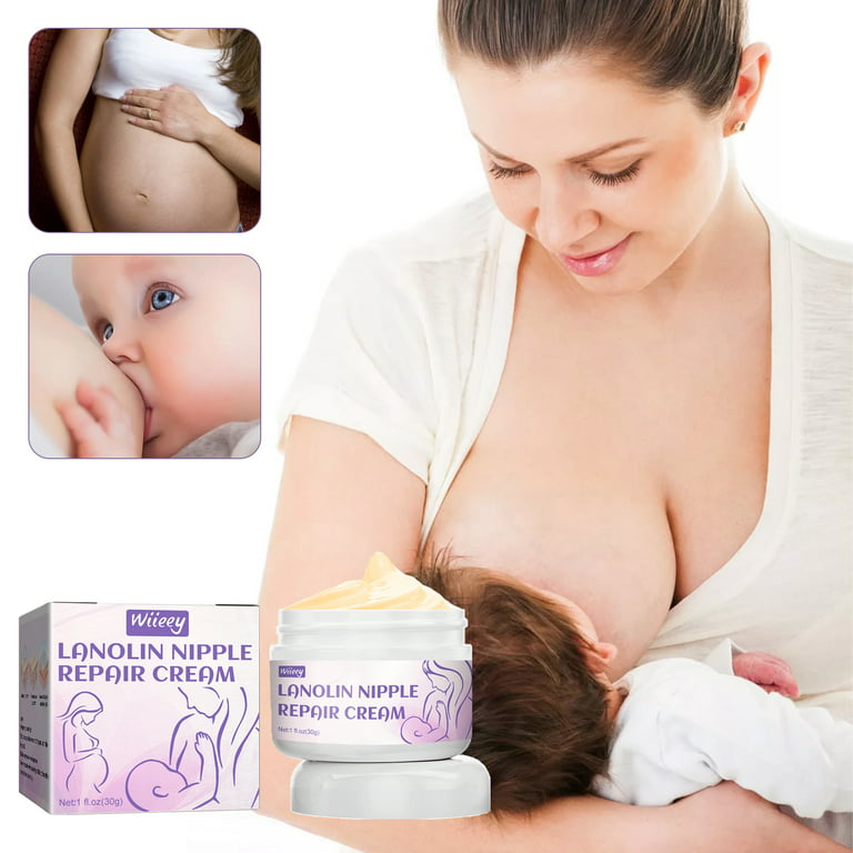 Dr. Nice's Moisturizing Gel - Lanolin-Free Nipple Cream for Breastfeeding -  Nursing Essentials With Instant Cooling Relief for Sore Nipples 