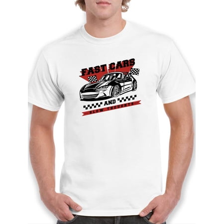 Fast Cars And Slow Thoughts T-Shirt Men -Smartprints Designs Male Large