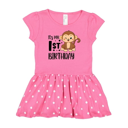 

Inktastic Monkey Its My 1st Birthday Gift Baby Girl Dress