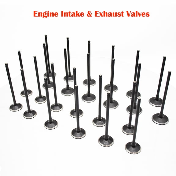 Hex Autoparts 12Pcs Engine Intake and 12Pcs Exhaust Valves Kits For 2002-2010 Honda Odyssey 3.5L 2003-2007 Accord 3.0L J30A4, J30A5, J32A1, J32A2, J32A3, J35A4, J35A5, J35A6, J35A7, J35A9 Set of 24