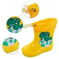 thumbnail image 4 of Toddler Rain Boots Children Elastic Lightweight Rain Boots Textured Soles Non Waterproof Puddle Boots Boys Rain Boots Yellow 2.5 Years-3 Years, 4 of 6