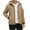AB111 Khaki, variant on Tisuna Men Winter Jacket Solid Color Long Sleeve Hooded Coat Fashion Leisure Men Fall Winter Hoodie Jacket Black Size L