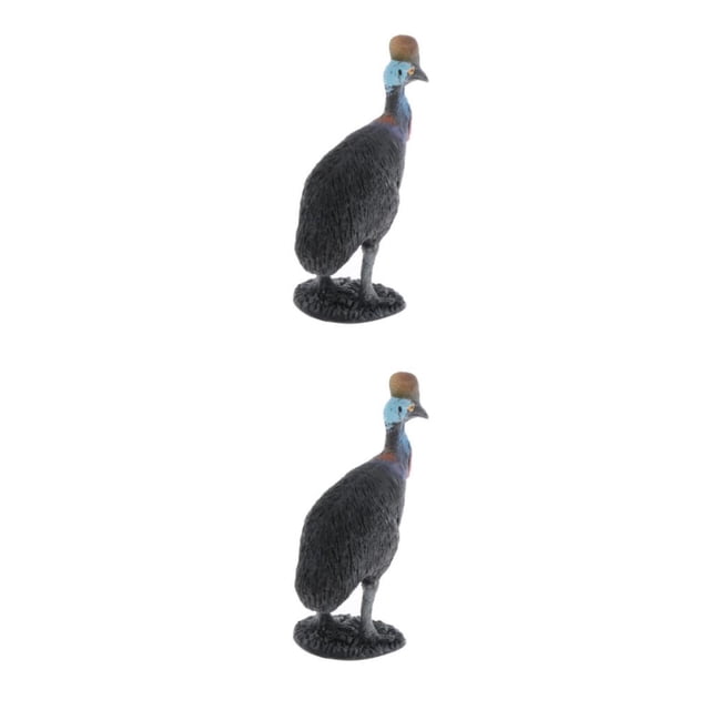 Vogacara Static Animal Model Action Figure Toy for Adults and Kids 2piezas avestruz grulla