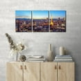 thumbnail image 2 of 3 Panels Canvas Prints Wall Art Tokyo Tower Modern Wall Decor Japan Cityscape Modern Home Decor Panoramic Skyline Wall Posters and Prints Stretch and Framed Ready to Hang - 12" x 16" x 3, 2 of 6