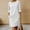 White, variant on asdoklhq Maxi Dresses for Women Gowns and Evening Business Casual Linen Dress Black L