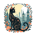 thumbnail image 3 of Trendy Cat Stickers Stickers, Waterproof Cat Stickers Sticker for Water Bottle Laptop Phone Cases Planner Skateboard Luggage Helmet Party Favor Decor, Ideal for Adults Teens Teacher Rewards, 3 of 9