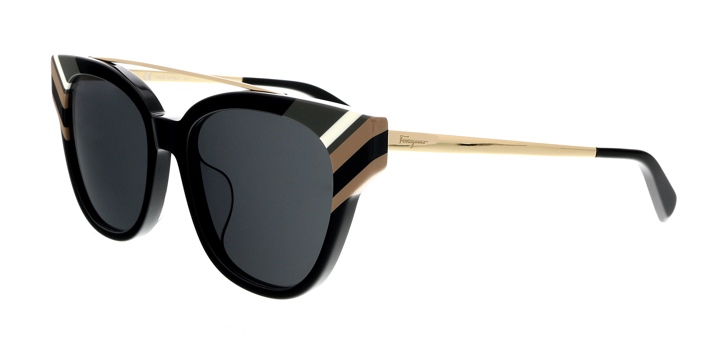 Salvatore Ferragamo SF882SA 001 Black Cat Eye Sunglasses Salvatore Ferragamo SF882SA 001 Black Cat Eye Sunglasses