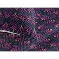 thumbnail image 3 of Ambesonne Nature Quilted Bedspread Set 3 Pcs, Leafy Pattern Modern Floral, King, Dark Purple Pink Violet, 3 of 4