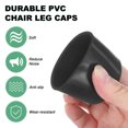 thumbnail image 2 of Uxcell 16 Pack Chair Leg Caps 1-1/2 inch Polyvinyl Chloride Chair Leg Floor Protectors Round Cover End Tips Black, 2 of 7